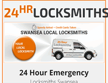 Tablet Screenshot of 24hr-locksmith-swansea.co.uk